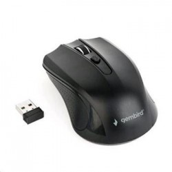 Myš GEMBIRD MUSW-4B-04, černá, bezdrátová, USB nano receiver MYS054272