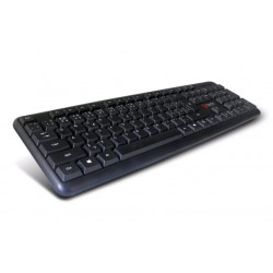 C-TECH klávesnice KB-102 PS/2, slim, black, CZ/SK KB-102-BL
