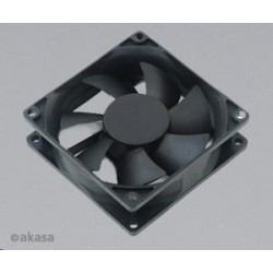 AKASA Ventilátor Paxfan black, 80 x 25mm, prodloužená životnost,...