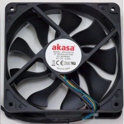 AKASA Ventilátor DFS122512L 120x120, Sleeve bearing, 17.5 dBA, 3 pin