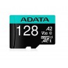 ADATA Micro SDHC karta Premier Pro 128GB UHS-I V30S + SD adaptér, (R:100MB / W:80MB) AUSDX128GUI3V30SA2-RA1