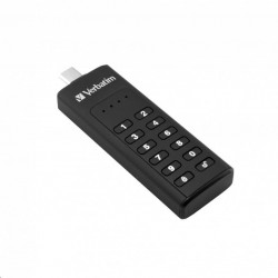 VERBATIM USB C 3.1 Drive 64 GB - Keypad Secure (R:160/W:140 MB/s)...