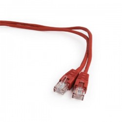 Gembird patch kábel CAT5e, UTP, 0.25 m, červený PP12-0.25M/R