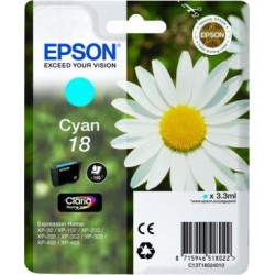 EPSON cartridge T1802 cyan (sedmikráska) C13T18024012