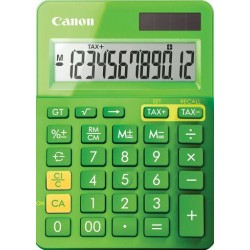 stolová kalkulačka CANON LS-123K zelená, 12 miest, solárne...