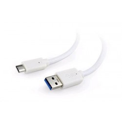 Cablexpert kábel USB 3.0 AM na Type-C kábel (AM/CM), 1m, biely...