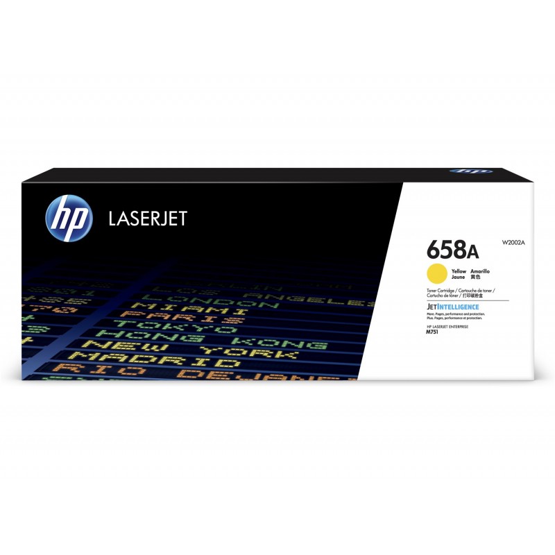 HP 658A Yellow LaserJet Toner Cartridge - CLJ Enterprise M751 W2002A