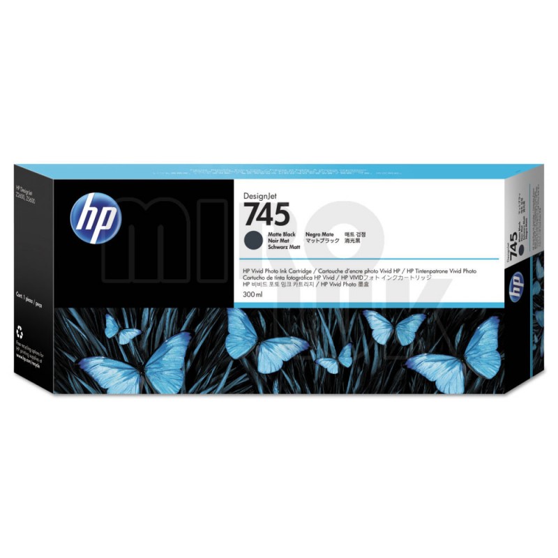 HP 745 300-ml Matte Black Ink Cartridge F9K05A