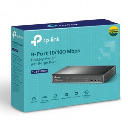 TP-Link TL-SF1009P, Switch 8-Port/100Mbps/Des/PoE