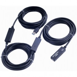 PremiumCord USB 3.0 predlžovací kábel 20m KU3REP20