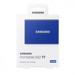 SAMSUNG Portable SSD T7 500GB, blue MU-PC500H/WW