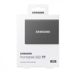 SAMSUNG Portable SSD T7 2TB, grey MU-PC2T0T/WW