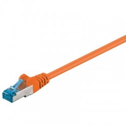 CNS patch kábel Cat.6A, SFTP, LS0H - 1m, oranžový PKOEM-SFTP6A-010-OR