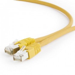 Gembird patch kábel S/FTP Cat. 6A LSZH, 5 m, žltý PP6A-LSZHCU-Y-5M