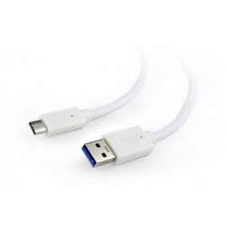 Gembird kábel USB 3.0 (AM) na USB 3.1 (CM), 0.5 m, biely...