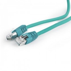 Gembird patch kábel S/FTP Cat. 6A LSZH, 1 m, zelený PP6A-LSZHCU-G-1M