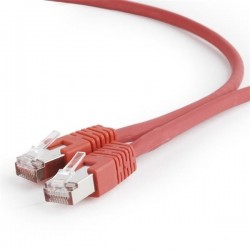Gembird patch kábel S/FTP Cat. 6A LSZH, 0.5 m, červený...