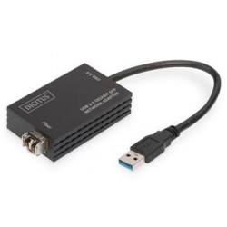 DIGITUS Síťový adaptér USB3.0 Gigabit SFP (vyžaduje modul SFP) DN-3026