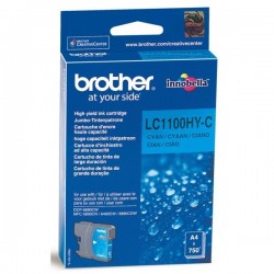Brother originál ink LC-1100HYC, cyan, 750str., high capacity,...