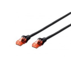 Digitus Ecoline Patch Cable, UTP, CAT 6e, AWG 26/7, černý 1m, 1ks...