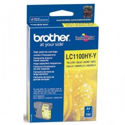 Brother originál ink LC-1100HYY, yellow, 750str., high capacity,...
