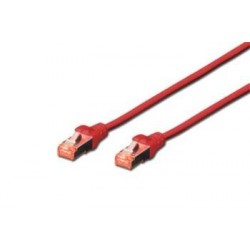 Digitus CAT 6 Patch Cable, S-FTP, AWG 26/7, červený 0,5m DK-1644-005/R