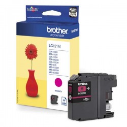 Brother originál ink LC-121M, magenta, 300str., Brother DCP-J552DW,...