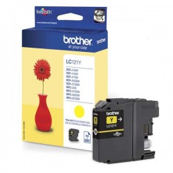 Brother originál ink LC-121Y, yellow, 300str., Brother DCP-J552DW,...