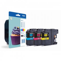 Brother originál ink LC-123RBWBP, cyan/magenta/yellow, 3*600str.,...