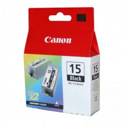 Canon originál ink BCI15B, black, 390str., 8190A002, 2ks, Canon i70