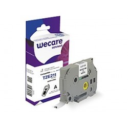 páska "wecare" BROTHER TZE211,Black/White,6mm*8m K80014W4
