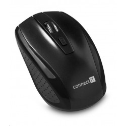CONNECT IT Bezdrátová optická myš ( 2x AAA baterie zdarma), černá...