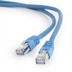 Gembird patch kábel S/FTP Cat. 6A LSZH, 1.5 m, modrý...
