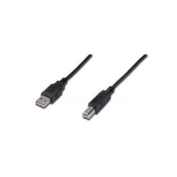 Digitus Připojovací kabel USB 2.0, typ A - B M / M, 5,0 m, černý...