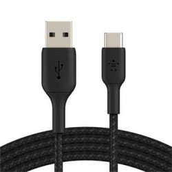Belkin USB-C kabel, 2m, černý - odolný CAB002bt2MBK