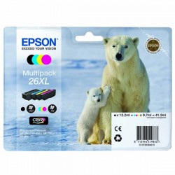 Epson originál ink C13T26364010, T263640, 26XL, CMYK, 3x9,7/12,2ml,...