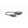 Gembird adaptér DisplayPort (M) na VGA (F), 0.15 m kábel, čierny A-DPM-VGAF-02