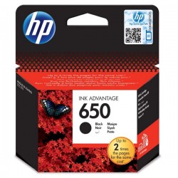 HP originál ink CZ101AE#BHK, No.650, black, 360str., 6,5ml, HP...
