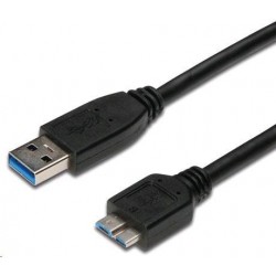 PREMIUMCORD Kabel USB 3.0 A - Micro B 1m, propojovací (M/M) ku3ma1bk