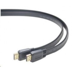 PREMIUMCORD HDMI High Speed  Ethernet plochý kabel, zlacené...