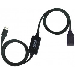 PREMIUMCORD USB 2.0 repeater a prodlužovací kabel A/M-A/F 10m ku2rep10
