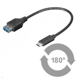 PREMIUMCORD Adaptér USB 3.1 C/male - USB 3.0 A/female, OTG, 0,2m...