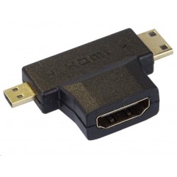 PremiumCord Adaptér HDMI na mini HDMI typ C a micro HDMI typ D...