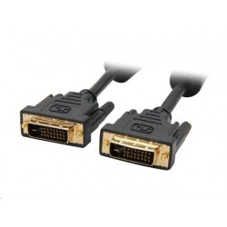 C-TECH Kabel DVI-DVI, M/M, 1,8m DVI-D, dual link, stíněný CB-DVI-18-B