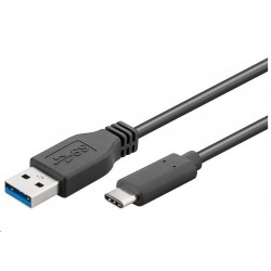 PremiumCord Kabel USB 3.1 konektor C/male - USB 3.0 A/male, černý,...