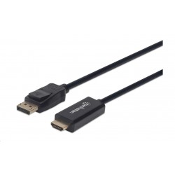 MANHATTAN Kabel DisplayPort na HDMI 1080p, 1.8m, černý 152679