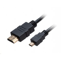 AKASA kabel HDMI na Micro HDMI, 4K@60Hz, pozlacené konektory, 1.5m...