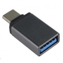 PREMIUMCORD Adapter USB 3.1 C/male - USB 3.0 A/female, metal grey,...
