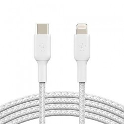 Belkin kábel Boost Charge Braided USB-C to Lightning 1m - White...