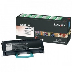 Lexmark originál toner E260A11E, black, 3500str., return, Lexmark...